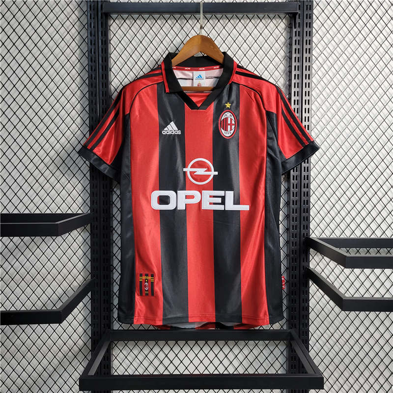 Retro 199899 AC Milan Home Size S-XXL