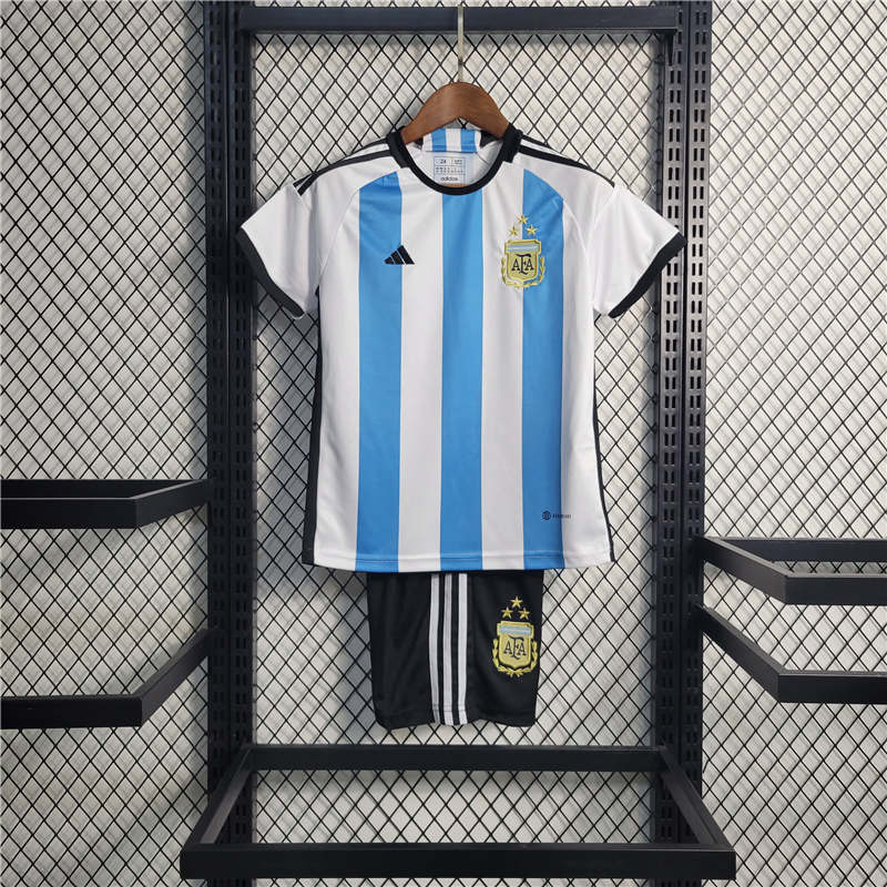22-23 kids Argentina home 3-star size 16-28