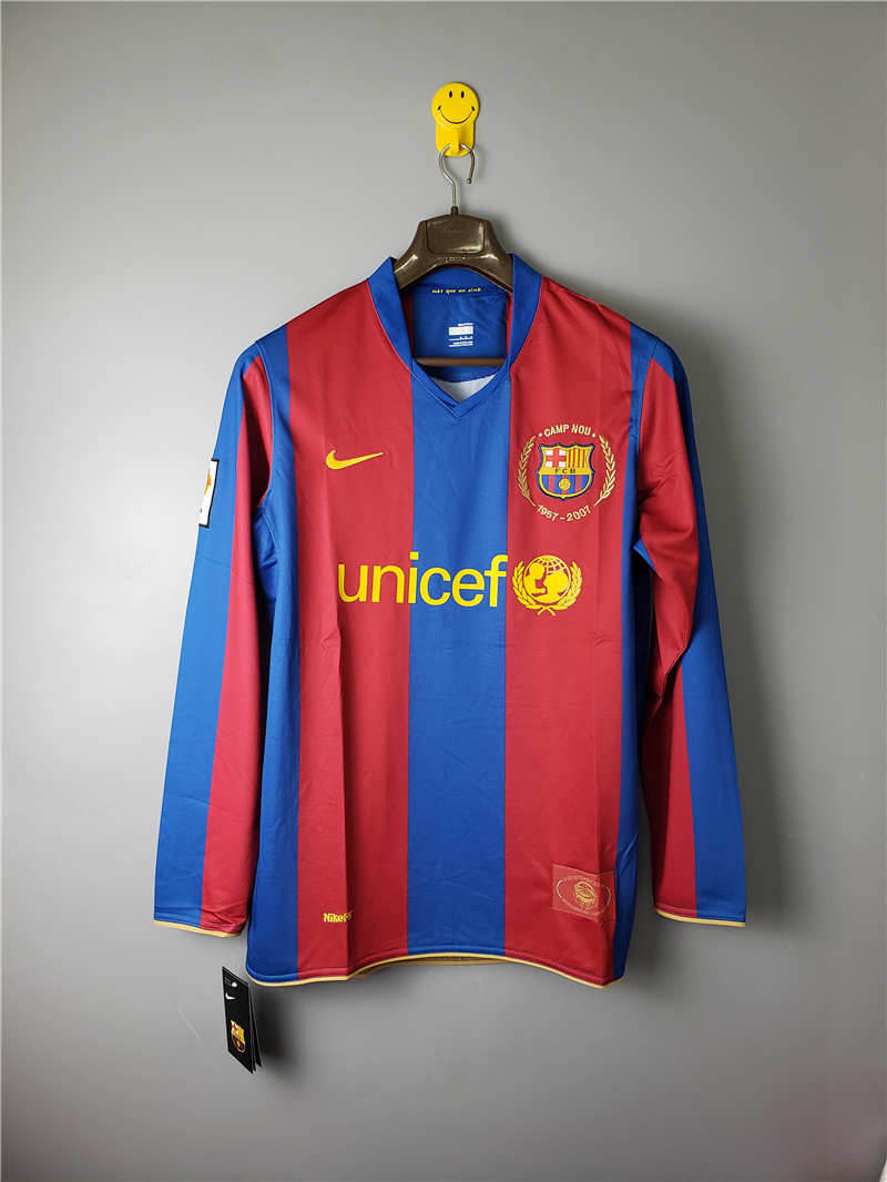 Retro 0708 Barcelona long sleeves home S-XXL