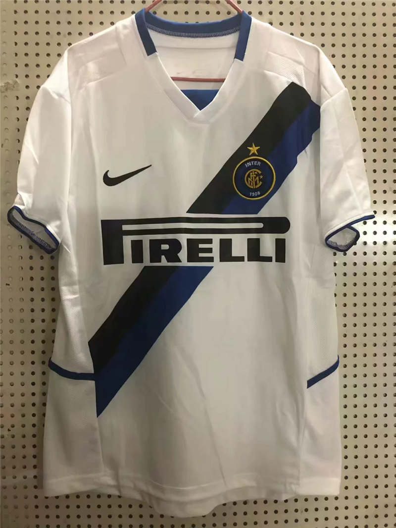 Retro 2002-2003 Inter Milan white soccer jersey S-2XL