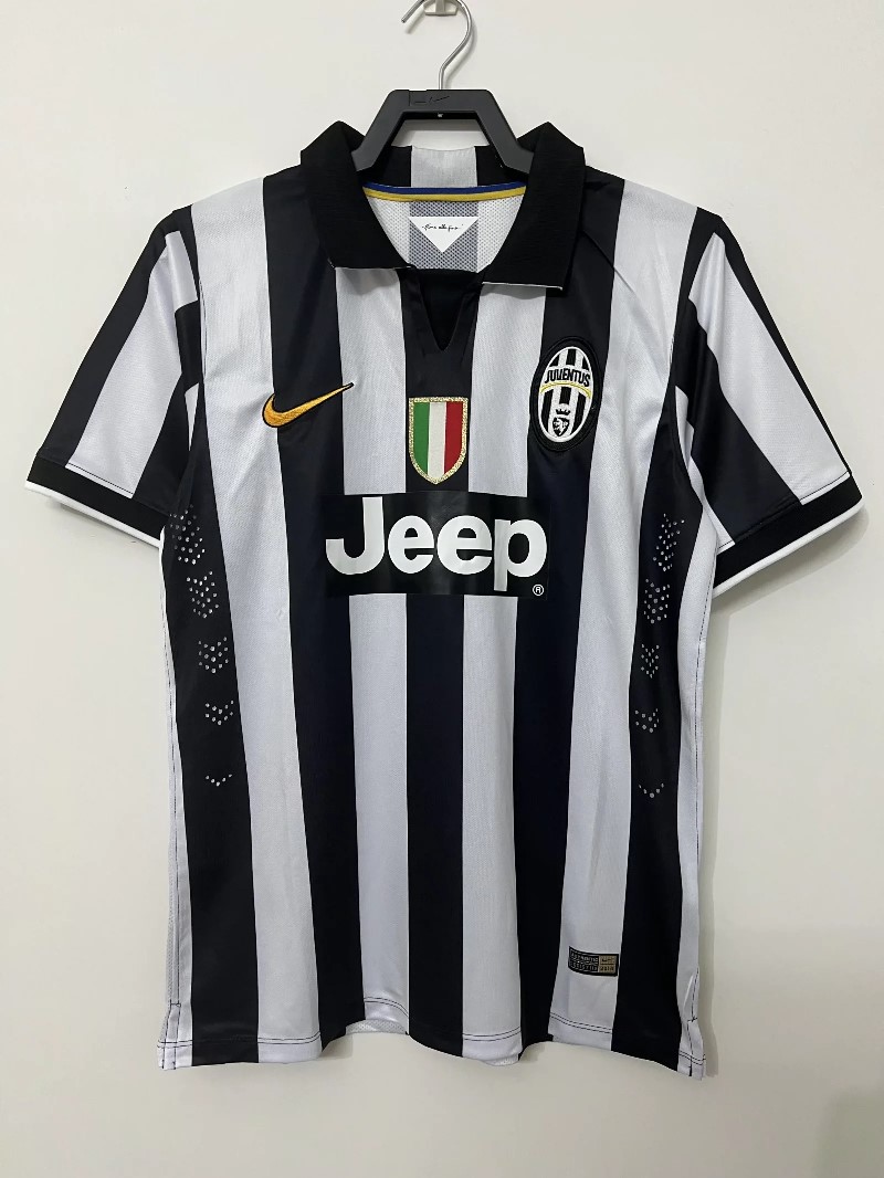 Retro 14-15 Juventus home soccer jersey size S-2XL