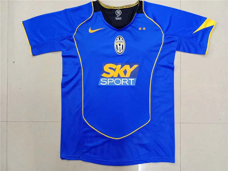Retro 04-05 Juventus third blue soccer jersey S-XXL