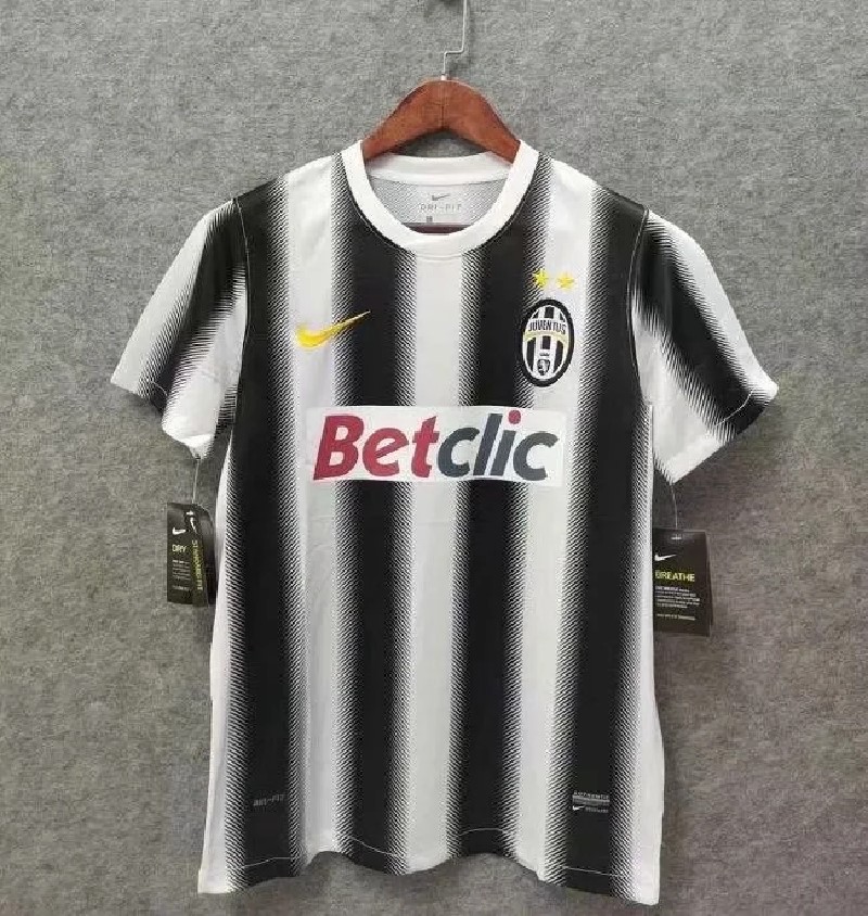 Retro 11-12 Juventus home soccer jersey S-2XL