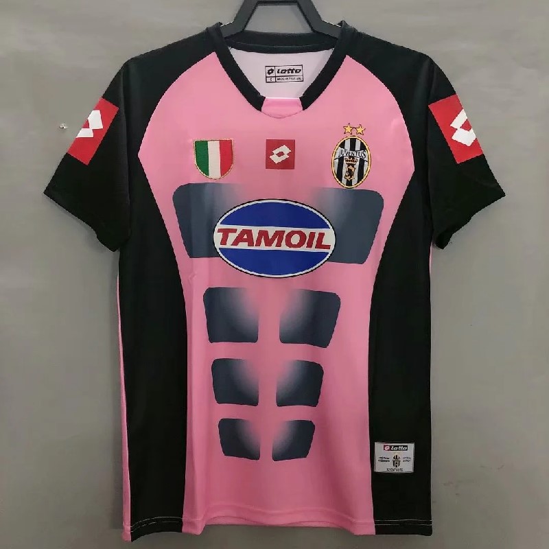 Retro 03 Juventus pink soccer jersey size S-2XL