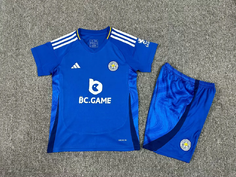 Leicester City 2425 Home Jersey kids kit 16-28