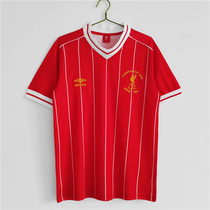 Retro 198184 Liverpool home UEFA Champions League edition szie S-2XL