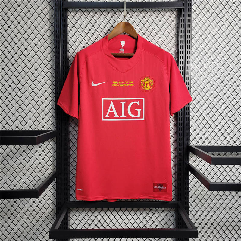 Retro 07-08 Man Utd Champions League version home S-XXL