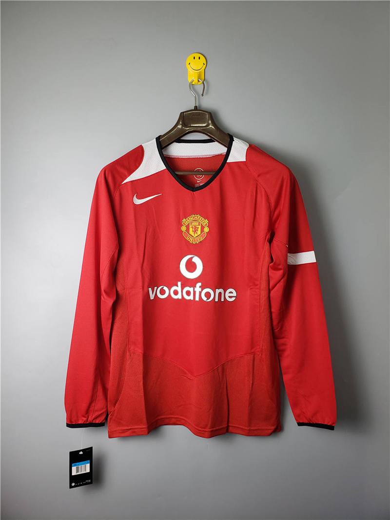 2005 retro Man Utd home long sleeve