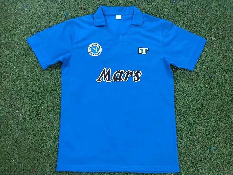 Retro 89-90 Napoli home soccer jersey size S-2XL