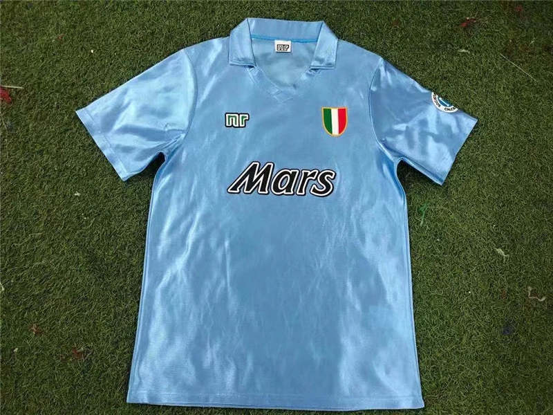 Retro 90-91 Napoli home soccer jersey size S-2XL