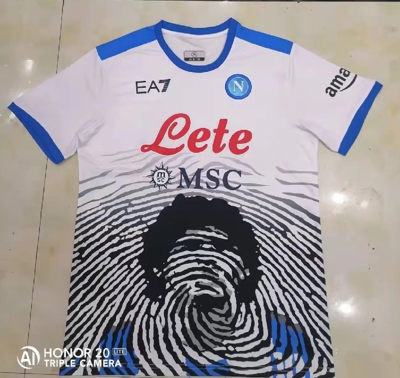 21-22 Napoli special version white Maradona  soccer jersey size S-2XL