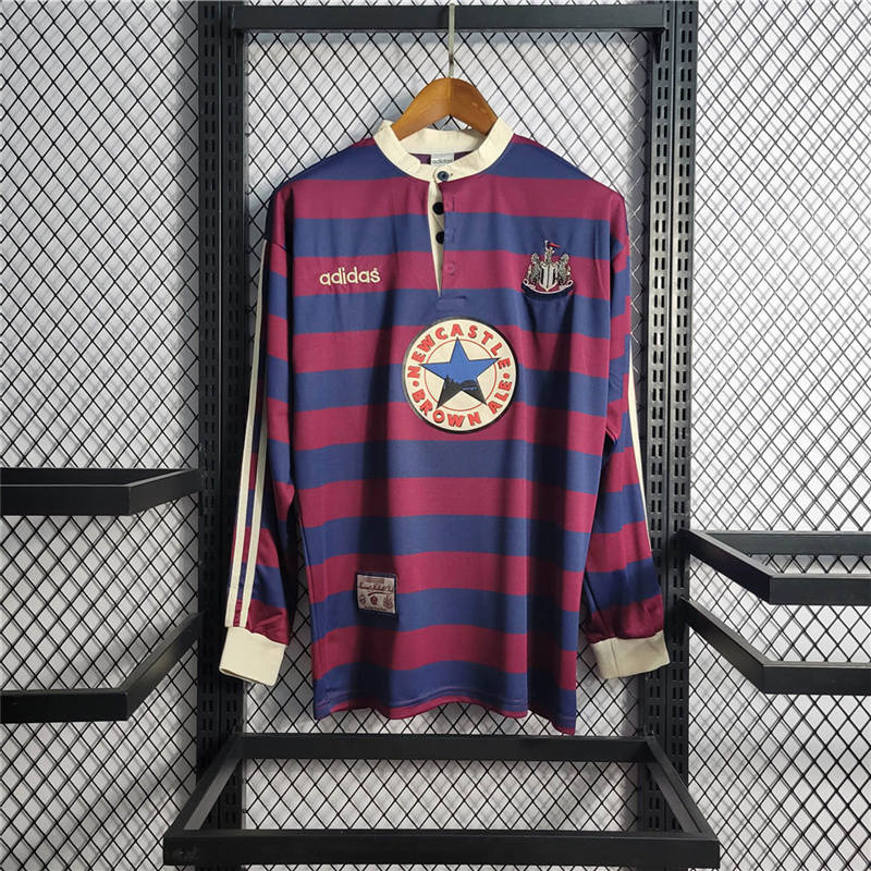Retro1995-96 Long Sleeve Newcastle Away Size S-XXL