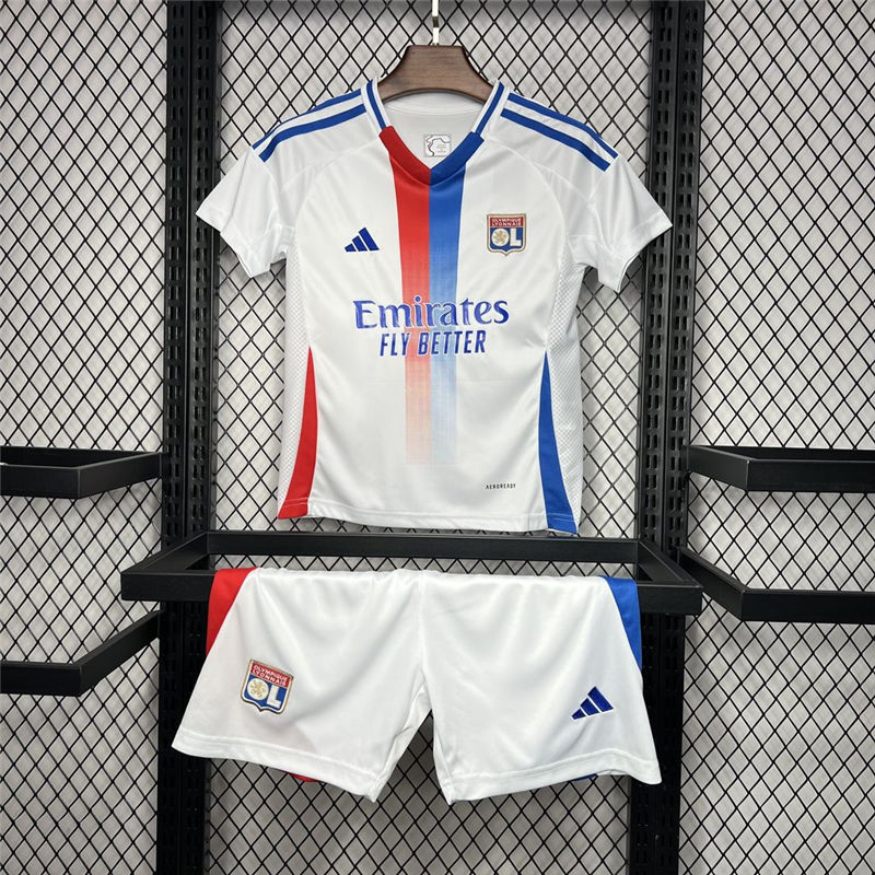 Olympique Lyonnais 202425 Home Kids Kit 16-28