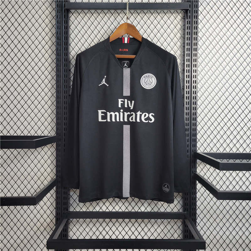 Retro Long Sleeve 18-19 PSG Black Champions League Size S-XXL