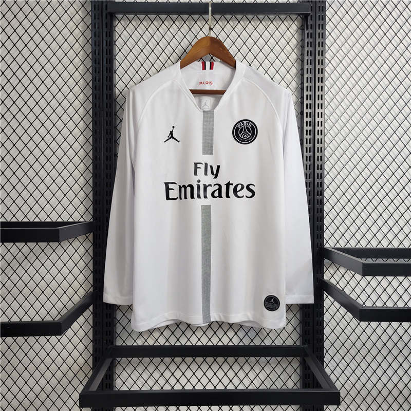 Retro Long Sleeve 18-19 PSG White Champions League Size S-XXL
