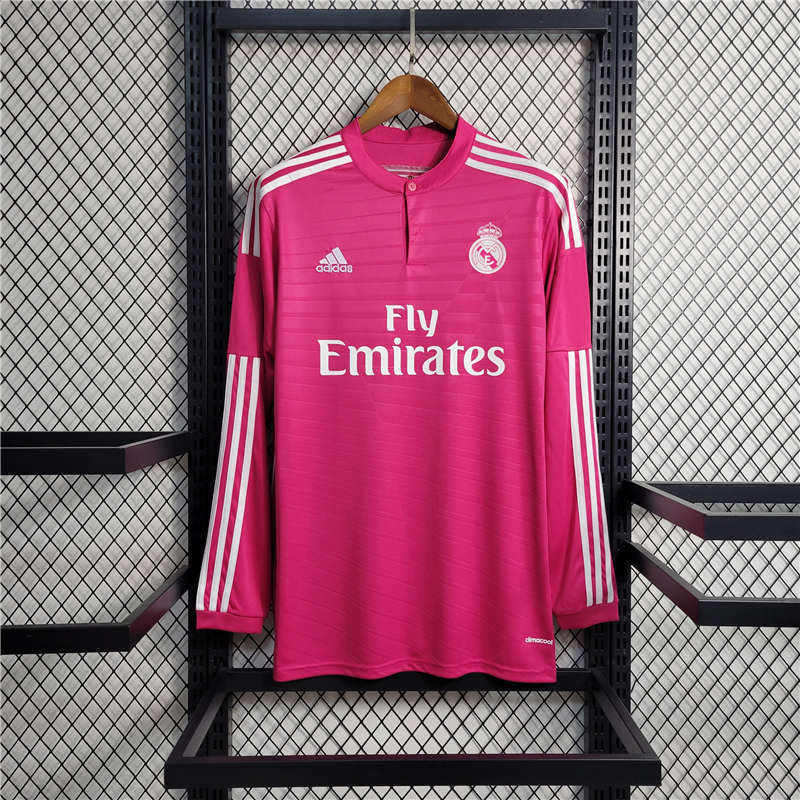 Retro 14-15 Long Sleeve Real Madrid away size S-XXL