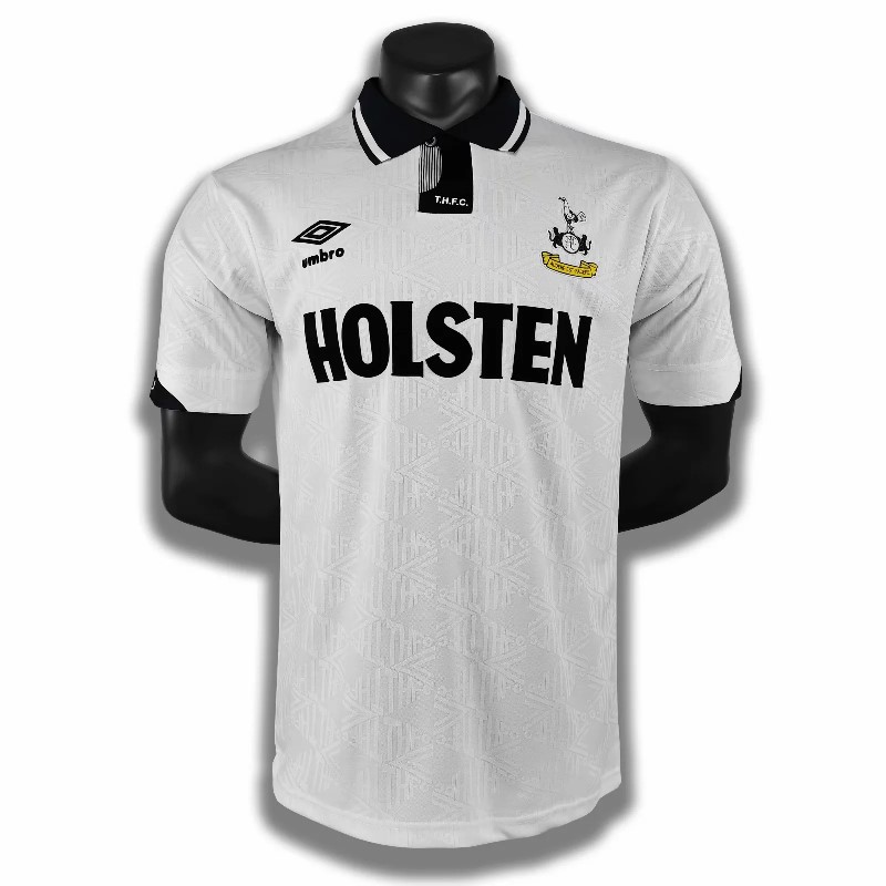 Retro 1990 Tottenham home soccer jersey size S-2XL