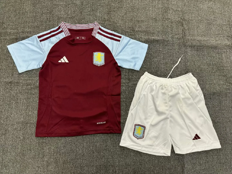 Aston Villa 2425 Home Jersey Kids kit 16-28