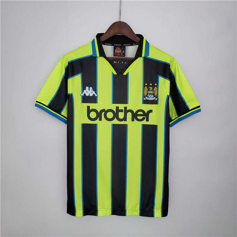 Retro Man City 9899 away S-XXL